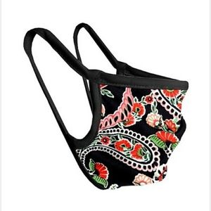 Black/ Multi Color Paisely Face Mask